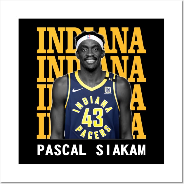 Indiana Pacers Pascal Siakam 43 Wall Art by Thejockandnerd